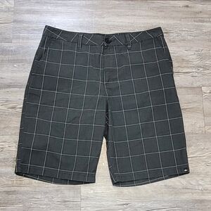 Quiksilver Black Grid Pattern Shorts
